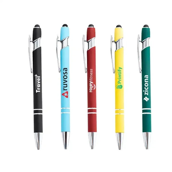 Softy w/Stylus - Laser Engraved - Metal Pen