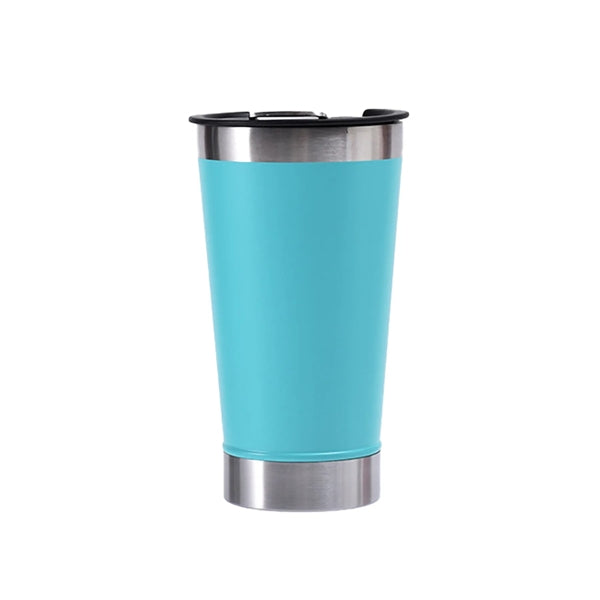 Stainless Steel Beer Mug With Built In Bottle Opener