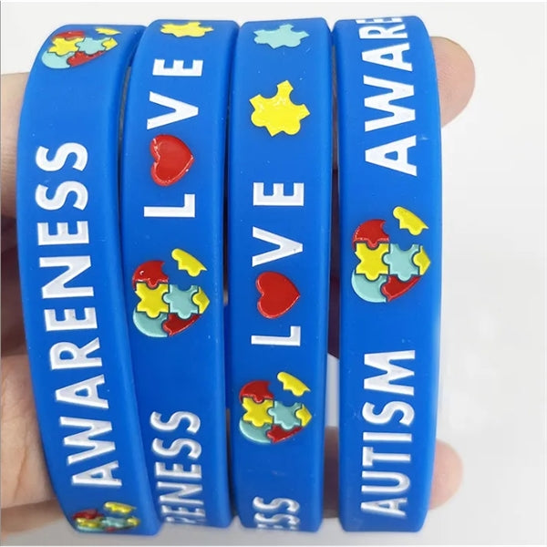 Multi-Color Swirl Embossed Silicone Bracelet