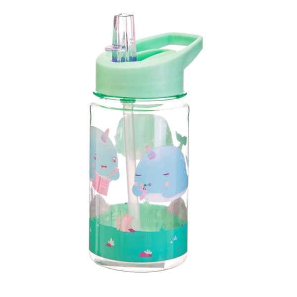Folding Straw Water Milk Bottle Outdoor BPA Free