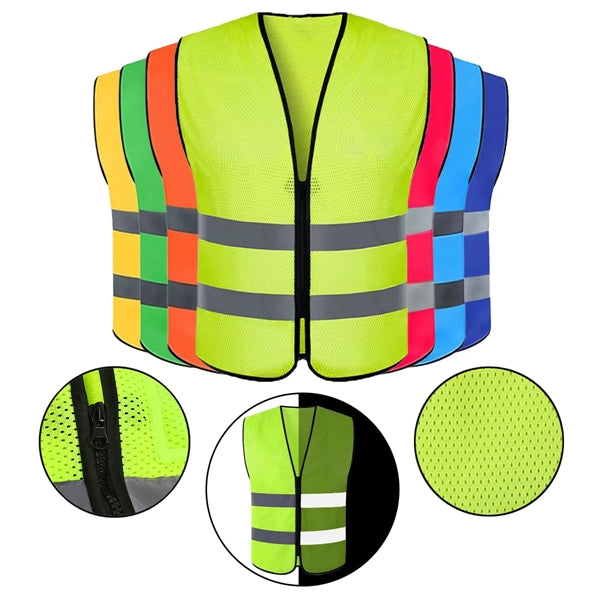 Reflective Strips Mesh Vest