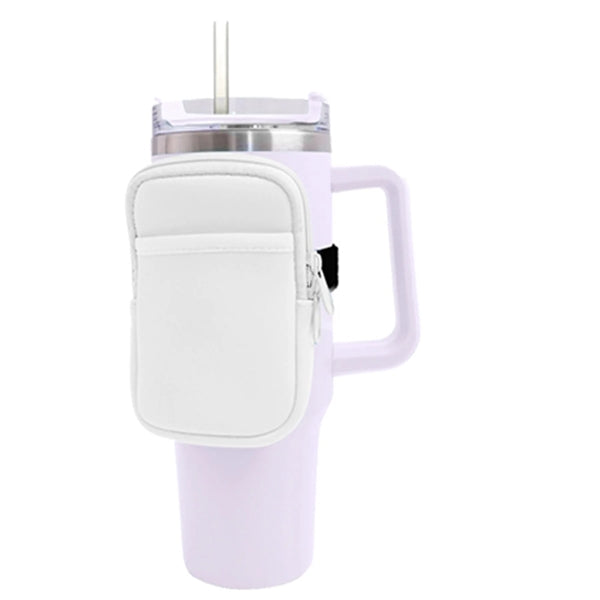 Dual Zipper Tumbler Running Water Bottle Bag for Phone