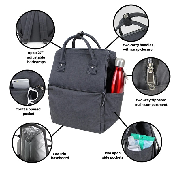 16 Can Heather Backpack Cooler