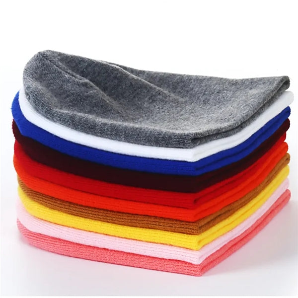 Short Unisex Beanie Crimping Winter Warm Knitted Hat