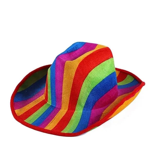 Rainbow Cowboy Hat