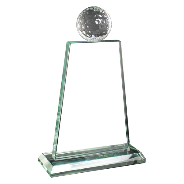 Jade Glass Golf Trophy Award