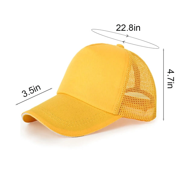 Cotton-Mesh Trucker Hat