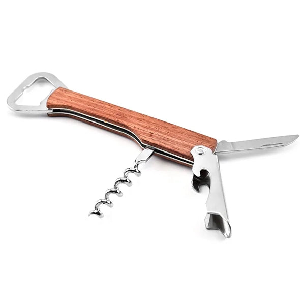 Wood Bottle Opener Wine Corkscrew