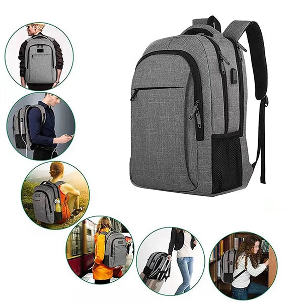 Large Travel Laptop Backpack with USB Charging Port