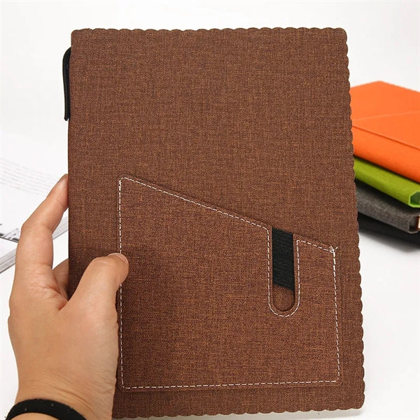 Hardcover Journal With Pen Holder & Phone Pocket
