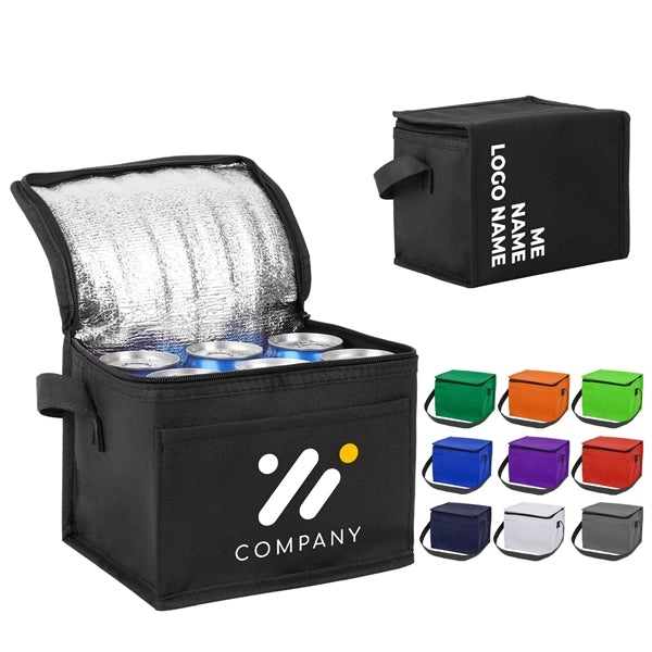Insulated Non-Woven 6- Pack Cooler Lunch Bag