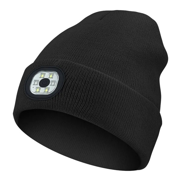Knit Cap Hat With Led Light
