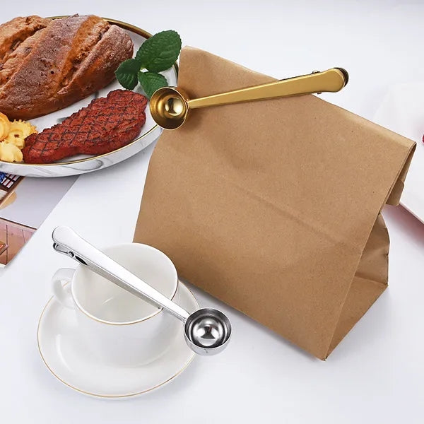 Measuring Coffee Scoop and Bag Clip