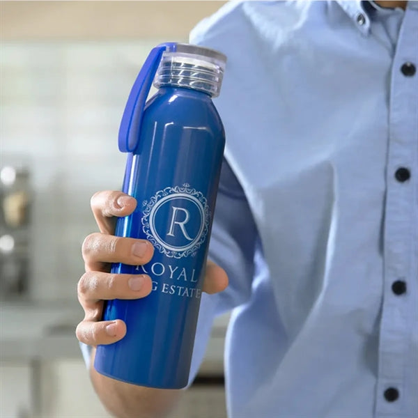 Aluminium Water Bottle with Straw