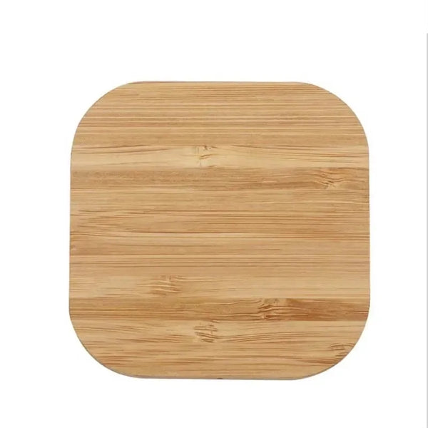 15W Bamboo Eco-Friendly Wireless Charger-Square