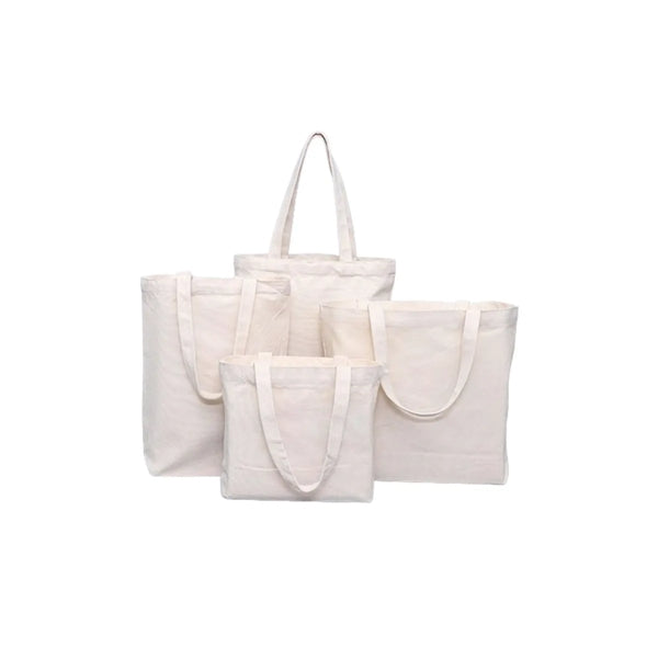 Basic Cotton Canvas Tote Bag