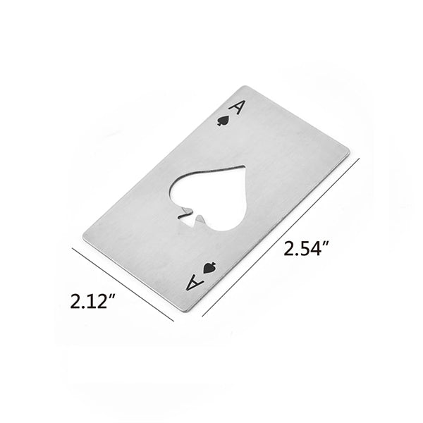Metal Playing Card Bottle Opener