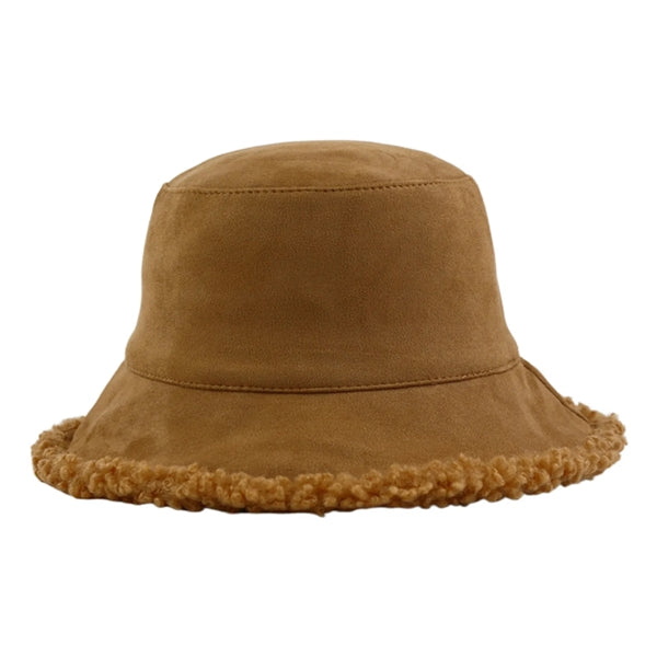 Fur Fuzzy Winter Reversible Bucket Hat