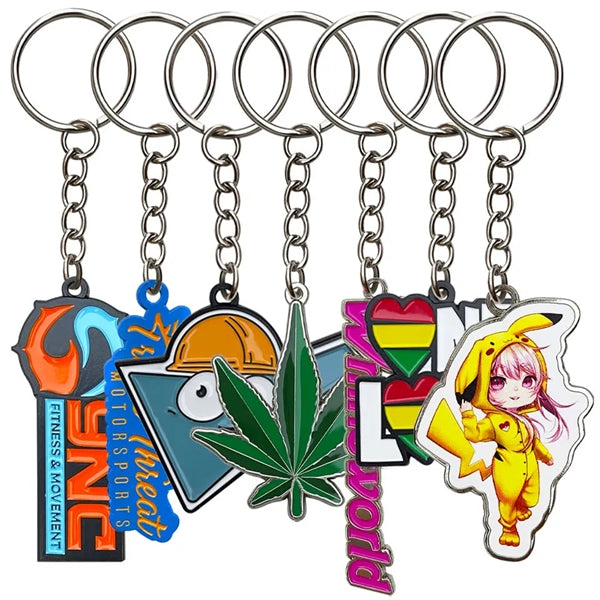 Hard Enamel Key Chain Tags