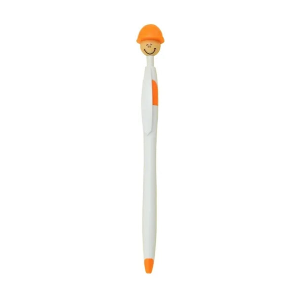Click-action Ballpoint Pen with Helmet