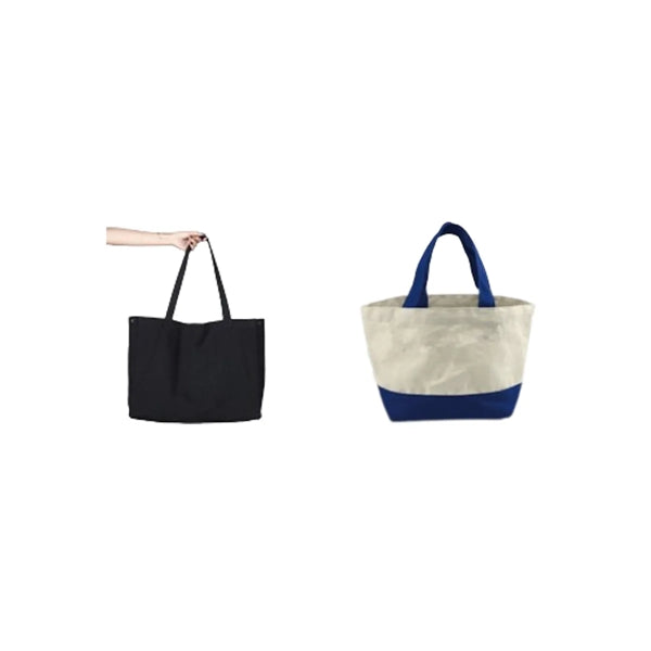 Canvas Shoulder Tote Bags with Pocket