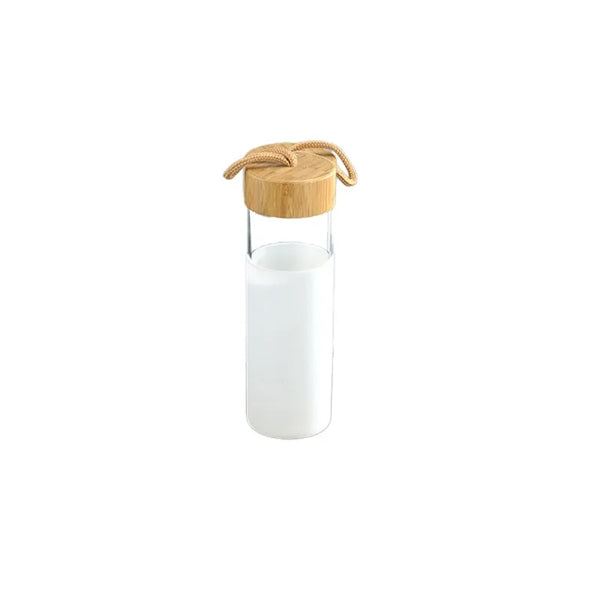 20oz Glass Bottles with Strap Lid Silicone Sleeve