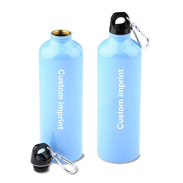 Aluminum Water Bottle with Carabiner - 25 Oz.