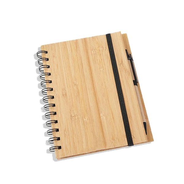 Bamboo Hardcover Notebook with Pen