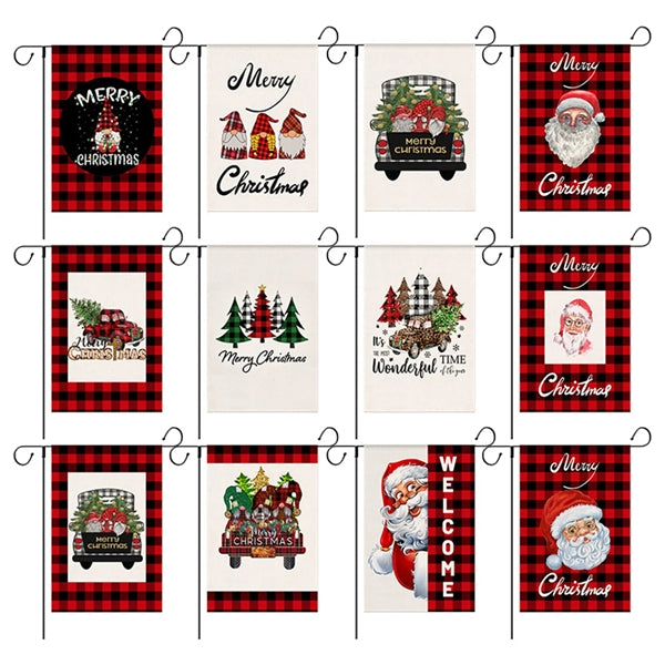 Double-Sided Printed Christmas Decorative Garden Flag