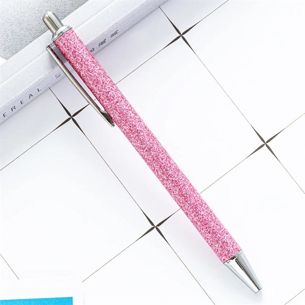 Glitter Ballpoint Pens with Metal Barrel
