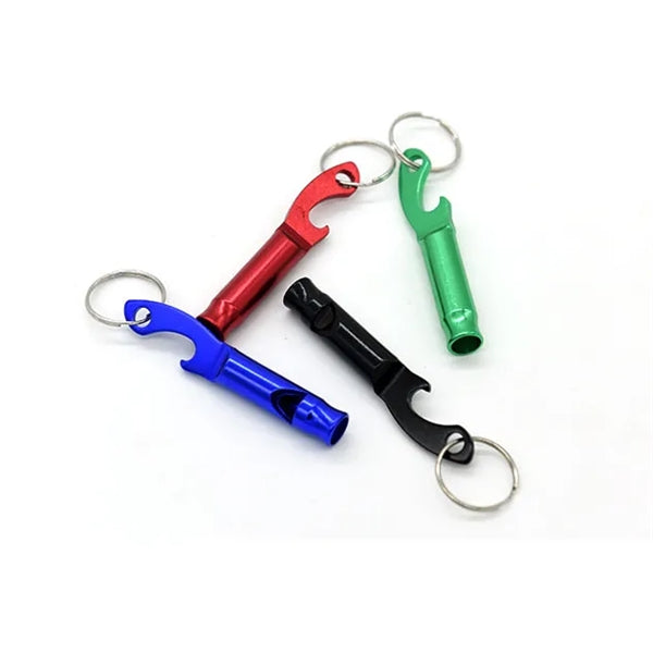 Whistle Bottle Opener With Key Ring