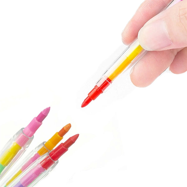 Stackable Rainbow Crayons