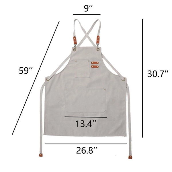 Multi-function Canvas Apron With Pockets