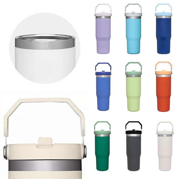 30 Oz Tumbler With Handle And Straw