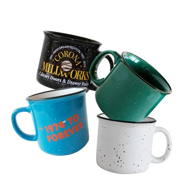 15 Oz Drinkware Ceramic Mug Camper Campfire Cup