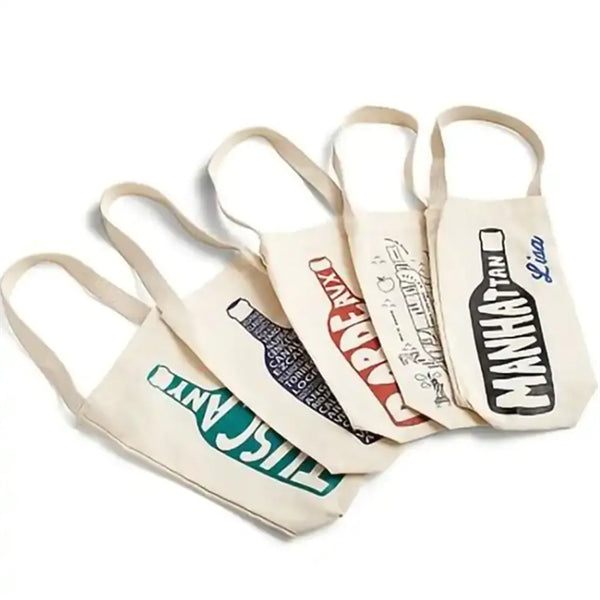 Canvas Wine Tote Bag