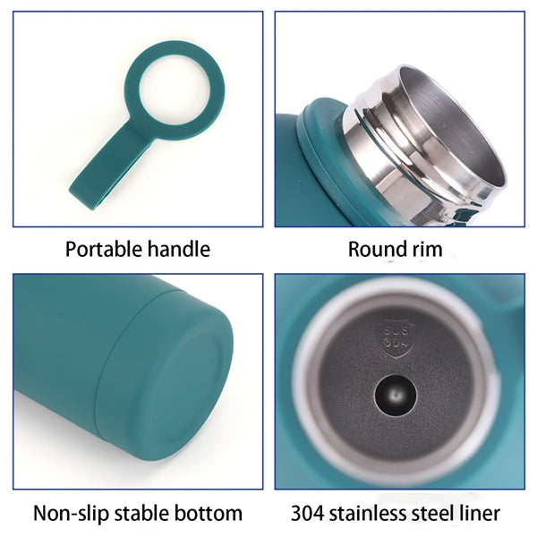 Tumbler with Lid & Lifting Handle Insulated Stainless Steel