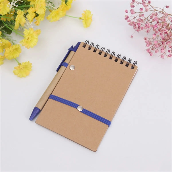 Kraft Paper Notepad Pen Holder