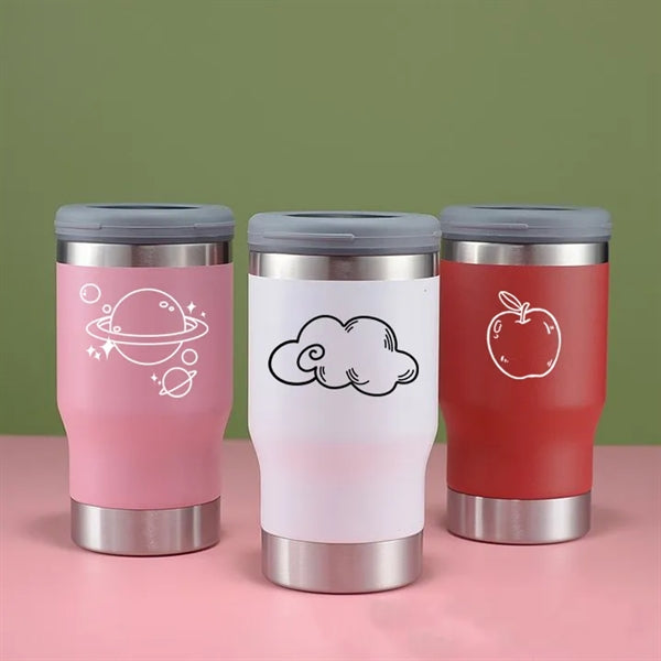 14oz Vacuum Insulated Beer Bottle with Opener