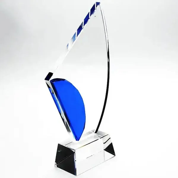 Optical Sailboat Crystal Award Trophy