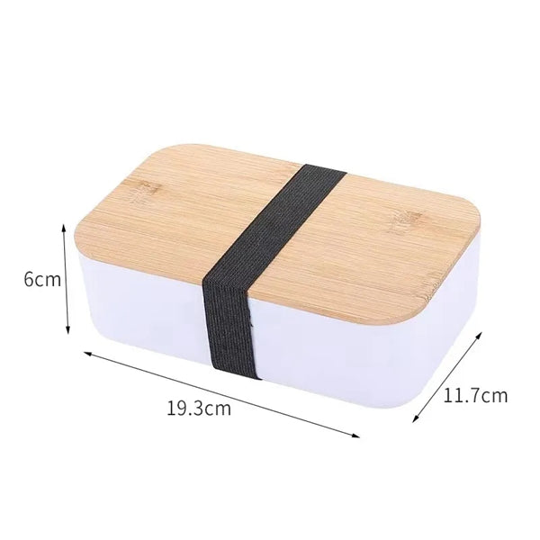 Wheat Straw Lunch Box with Bamboo Lid