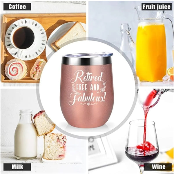 Stainless Steel Insulated Coffee Pot Belly Mug 12 oz