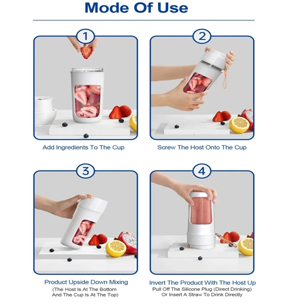12oz Personal Handheld Fresh Juice Blender