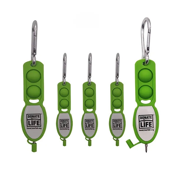 Pop Push Bubble Fidget Toy Keychain Ballpoint Pen