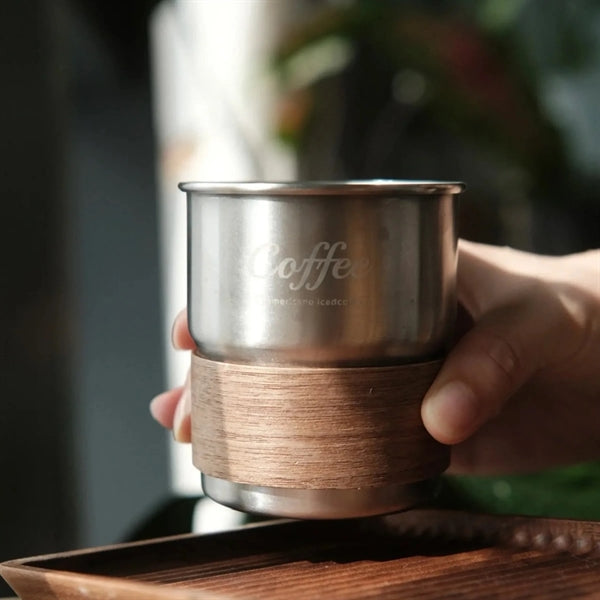 Stainless Steel Coffee Mug With Lid Straw And Sleeve