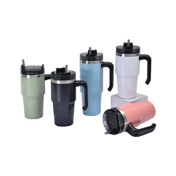 20 Oz. Stainless Steel Vacuum Mug with Handle