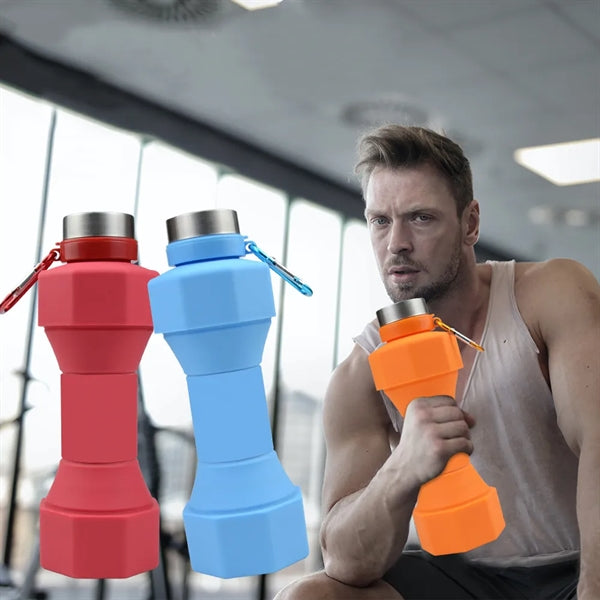 Dumbbell water bottles
