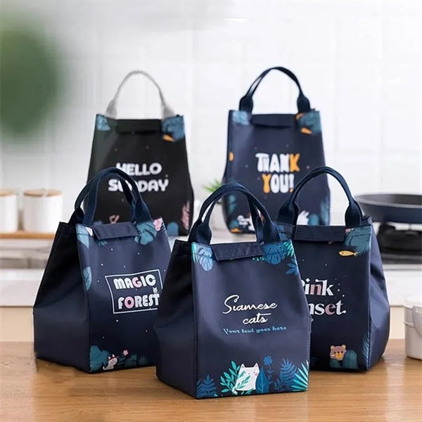 Oxford Lunch Box Tote Food Bags