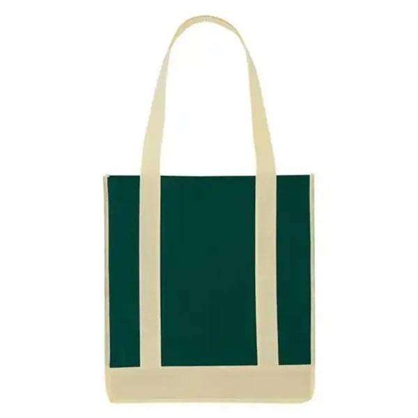 Non-Woven Two-Tone Shopping Tote Bag