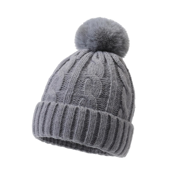 Pompom Winter Soft Warm Ski Cap